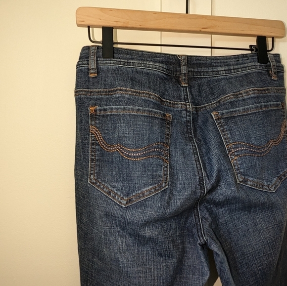 Santana Jeans Women's Size 6/30 Dark Wash Stretch Waist Mid Rise Straight Leg - Picture 7 of 7